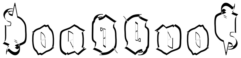 Ambigram for deadbeef in Manorly 